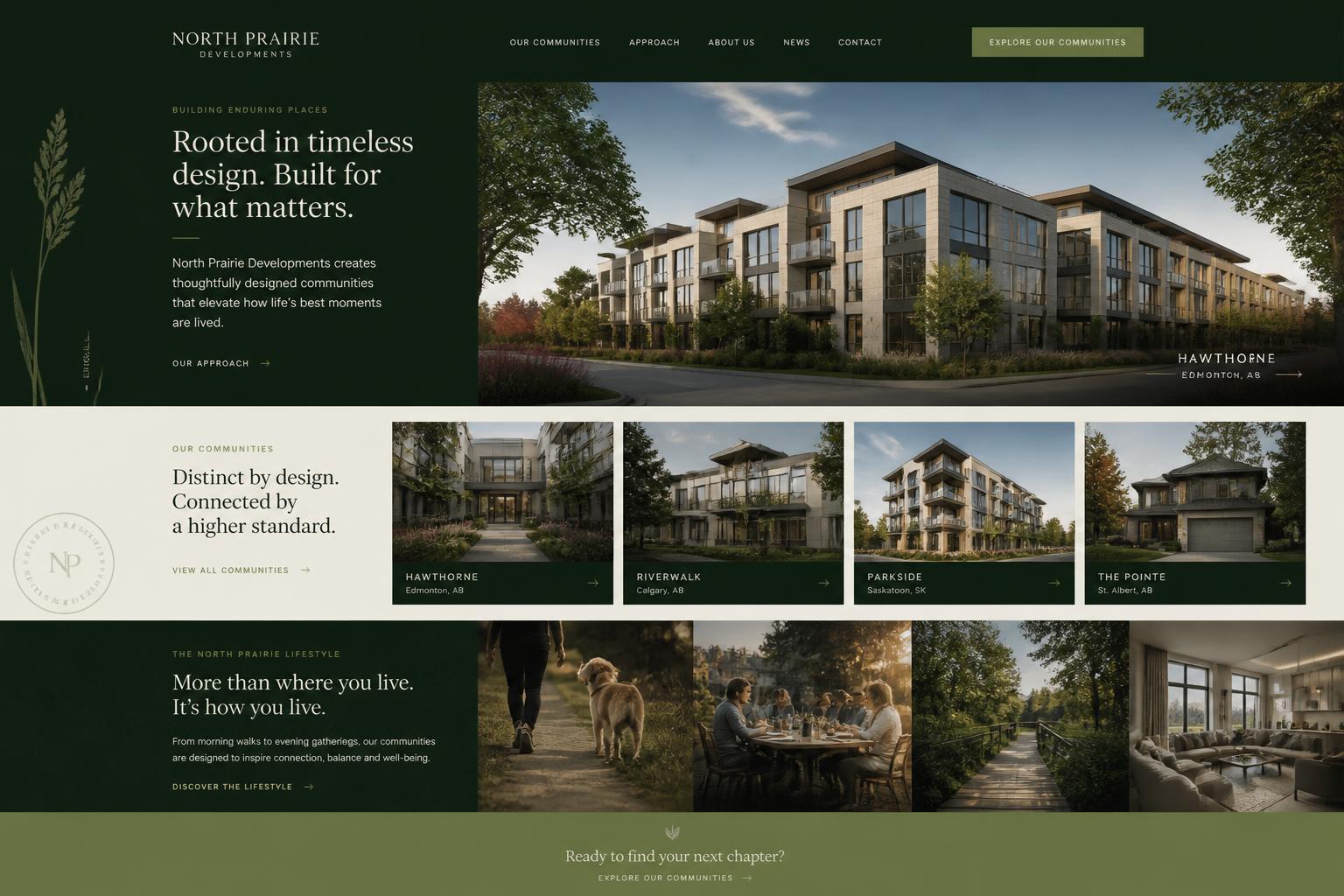 North Prairie Developments website preview